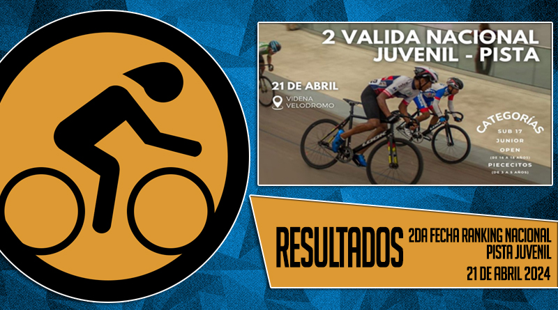 RESULTADOS: 2DA FECHA RANKING NACIONAL PISTA JUVENIL (21/04/2024)